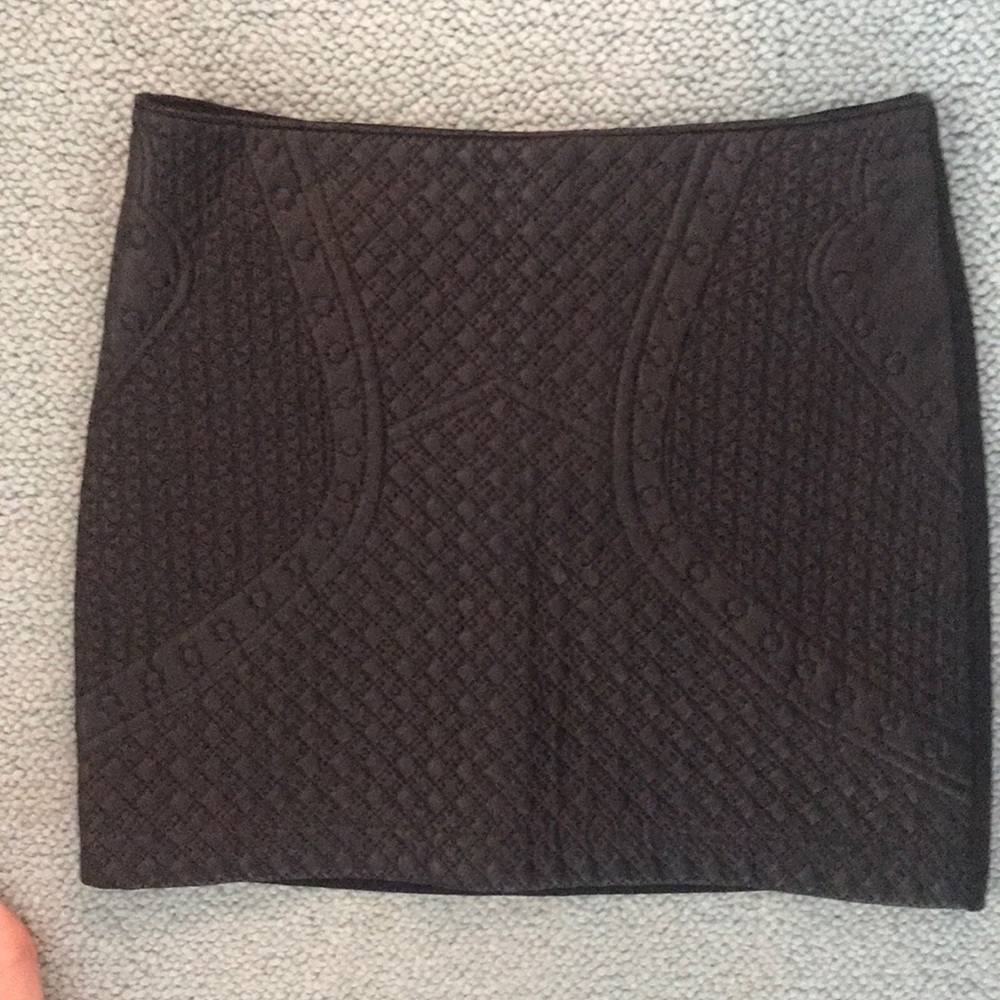 Black Leather Forver 21 Skirt